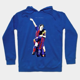 Ronaldinho and Lionel Messi Iconic Pop Art Hoodie